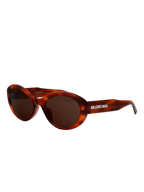 Balenciaga Eyewear oval-frame sunglasses - Brown - zdjęcie produktu nr 2