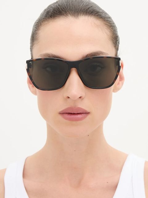 Saint Laurent okulary przeciwsłoneczne damskie kolor pomarańczowy SL 758