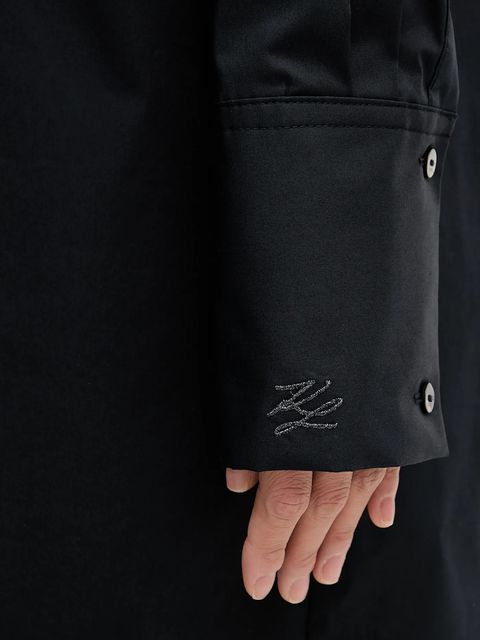 Karl Lagerfeld sukienka kolor czarny mini oversize B1W13052