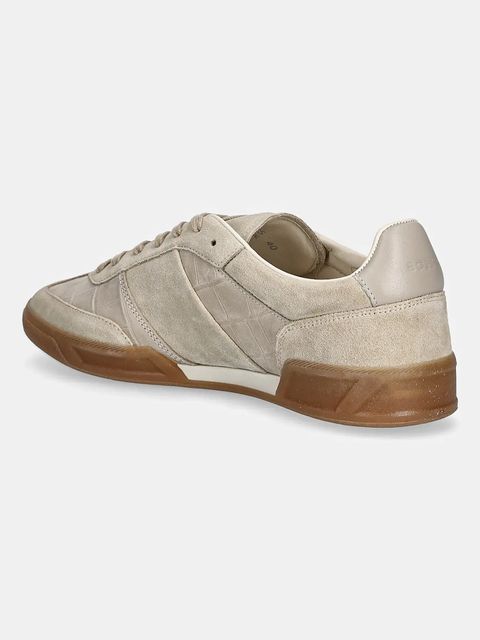 BOSS sneakersy zamszowe Brenta damskie kolor beżowy 50547825