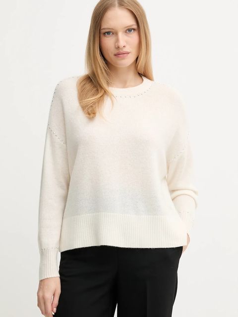 Joseph Ribkoff sweter kaszmirowy damski kolor beżowy 253980 - zdjęcie produktu nr 1