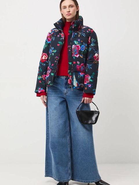 Medicine kurtka damska kolor multicolor zimowa oversize - zdjęcie produktu nr 1