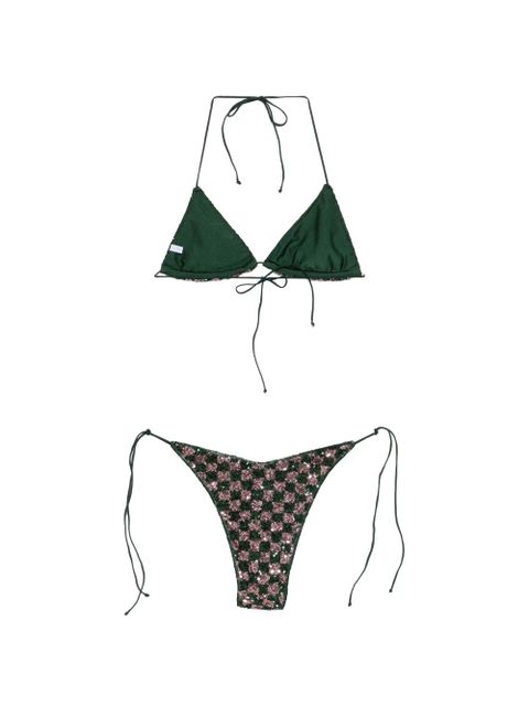 Oséree Sequins Chess bikini - Green - zdjęcie produktu nr 2