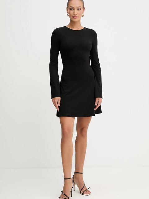 Silvian Heach sukienka KOGHO kolor czarny mini rozkloszowana GPA25449VE