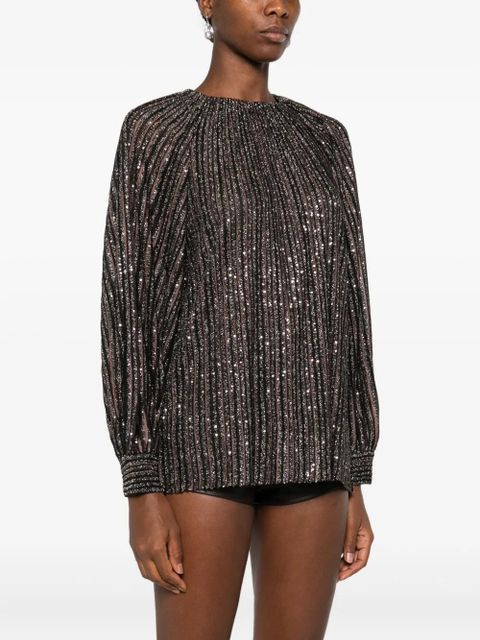 Missoni sequin-striped top - Brown