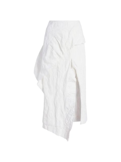 Proenza Schouler Hansly ruffled midi skirt - White - zdjęcie produktu nr 1