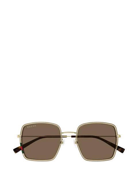 Gucci Eyewear square-frame sunglasses - Gold - zdjęcie produktu nr 1