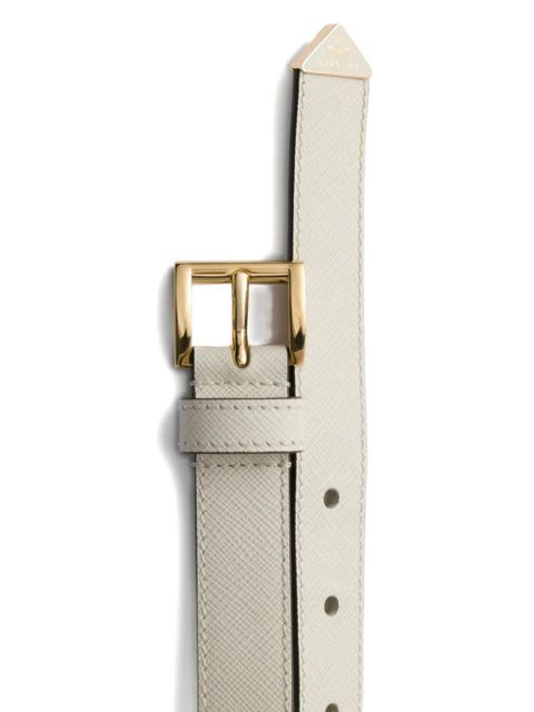 Prada Saffiano leather belt - Neutrals - zdjęcie produktu nr 2
