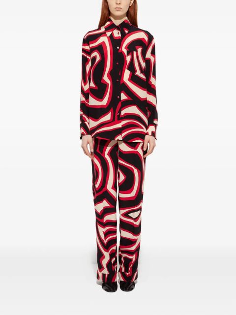 PUCCI labirinto-print silk shirt - Black - zdjęcie produktu nr 2