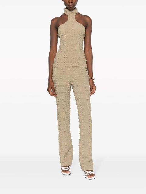 Nanushka Juna seersucker slim-fit trousers - Neutrals - zdjęcie produktu nr 2