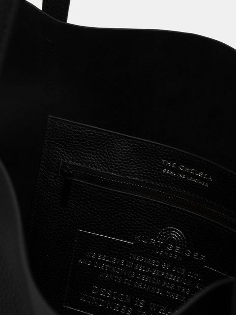 Kurt Geiger London torebka skórzana CHELSEA kolor czarny 5075500109