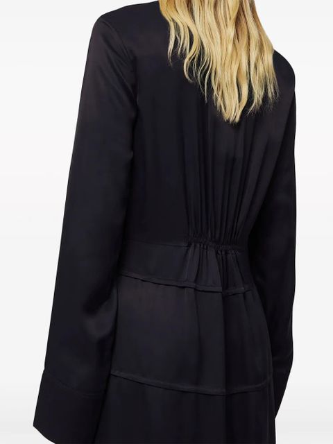 Jil Sander band-collar midi shirtdress - Blue