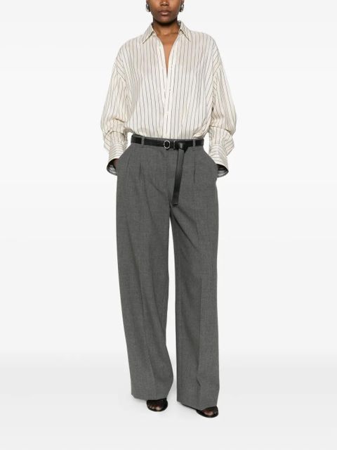 Jil Sander belted pants - Grey