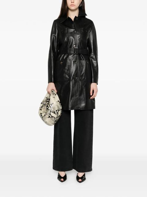 Max Mara belted coat - Black