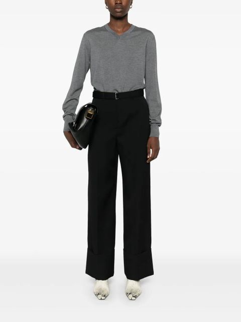 Lanvin wool trousers - Black