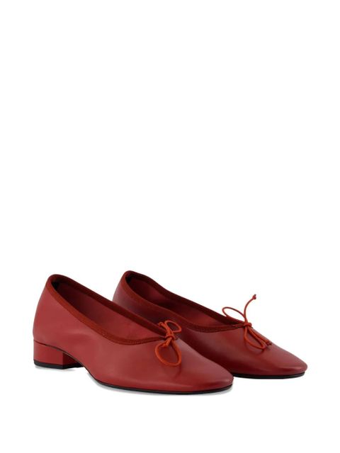 Aeyde Onda ribbon-trim pumps - Red - zdjęcie produktu nr 2