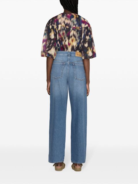 ISABEL MARANT Vetan high-rise boyfriend jeans - Blue
