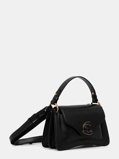 Coccinelle torebka skórzana C-ME CALF&MARB kolor czarny E1 U4G 18 02 01 - zdjęcie produktu nr 2