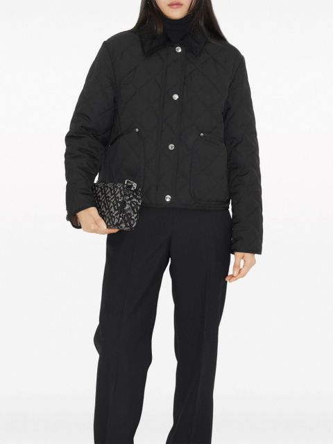 Burberry straight-point collar quilted jacket - Black - zdjęcie produktu nr 2