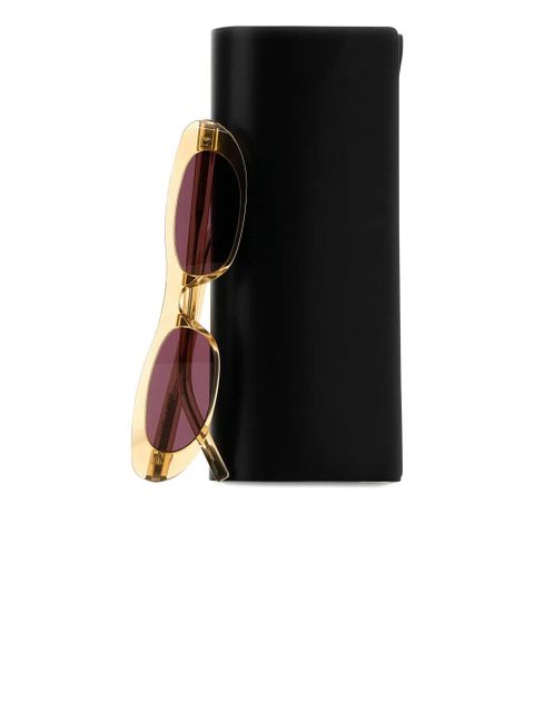 Saint Laurent Eyewear oval-frame sunglasses - Neutrals
