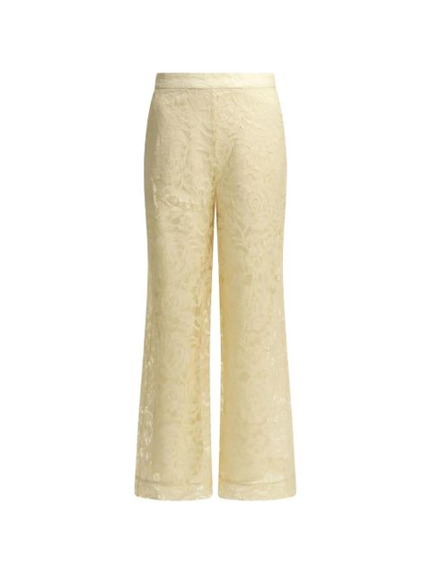 ZIMMERMANN Carousel floral-lace trousers - Neutrals - zdjęcie produktu nr 1
