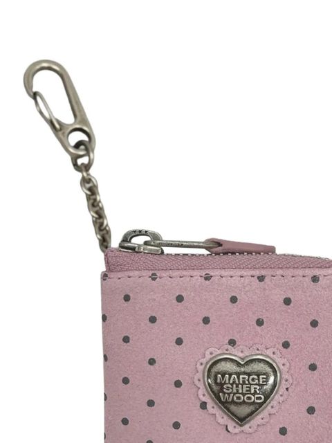 Marge Sherwood x Peanuts heart polka dot suede wallet - Pink - zdjęcie produktu nr 2