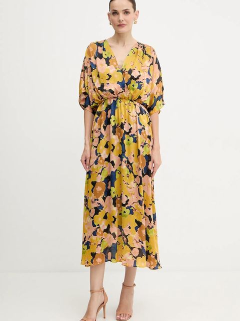 Morgan sukienka kolor żółty maxi rozkloszowana RGINO.F - zdjęcie produktu nr 1