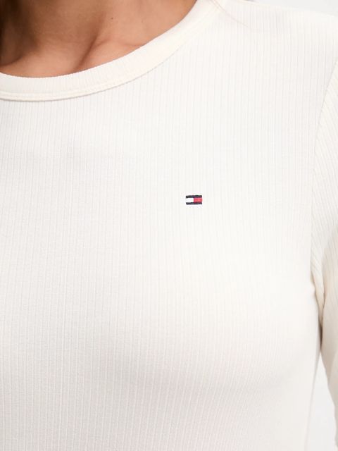 Tommy Hilfiger t-shirt damski kolor beżowy WW0WW47308