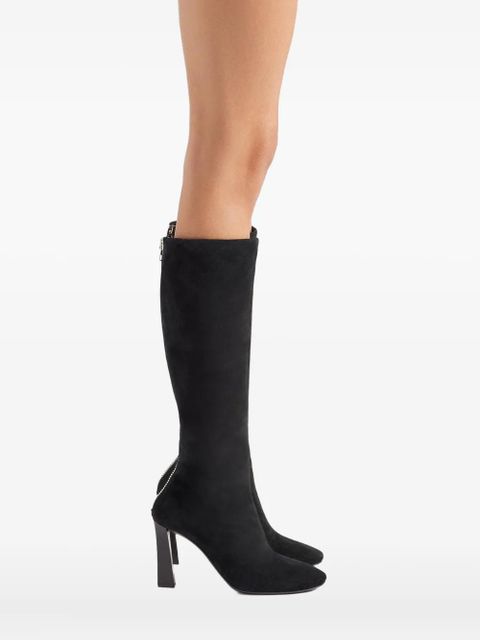 Giuseppe Zanotti 90mm Gz Senna knee-high boots - 001 BLACK - zdjęcie produktu nr 2