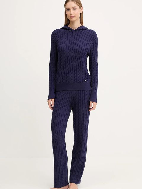 Chantelle spodnie dresowe TWIST damskie kolor fioletowy gładkie C1A2E0 - zdjęcie produktu nr 2