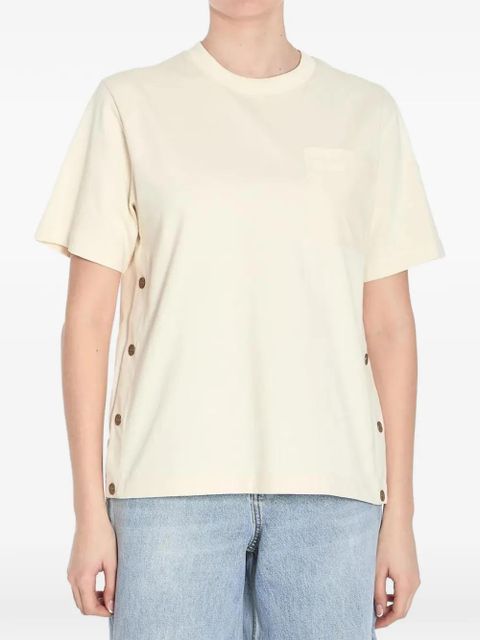Moncler button-embellishment T-shirt - Neutrals - zdjęcie produktu nr 1