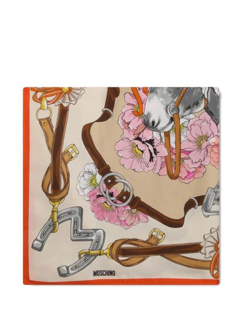 Moschino floral-print scarf - Neutrals - zdjęcie produktu nr 2