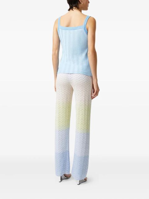 Missoni zigzag-woven tank top - Blue