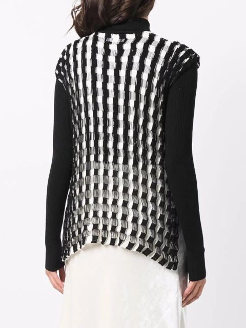 Jil Sander woven-design jumper - Black