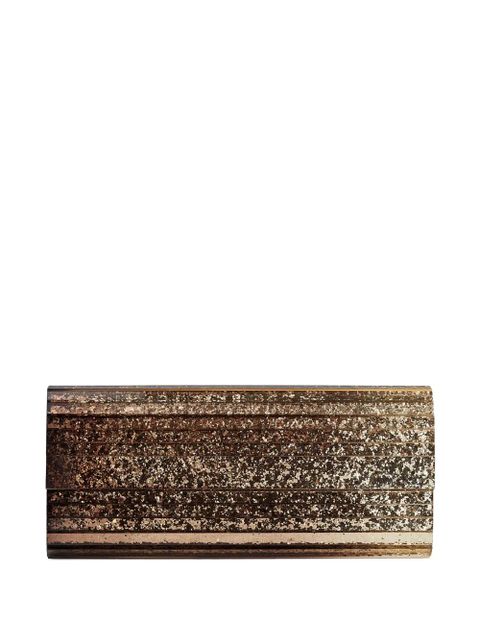 Jimmy Choo Sweetie metallic-finish clutch bag - Gold - zdjęcie produktu nr 1