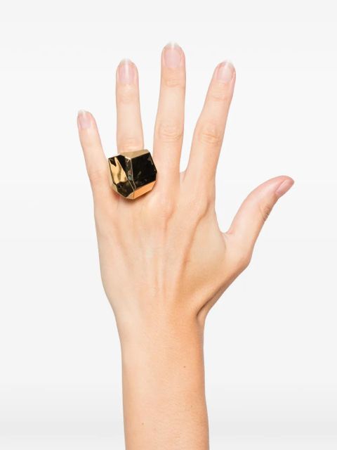Lanvin geometric-shape ring - Gold - zdjęcie produktu nr 2