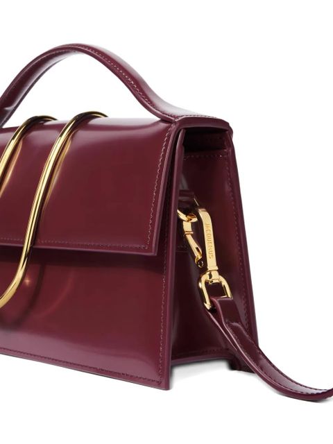 Jacquemus The Large Bambino gold-tone handle tote bag - Red