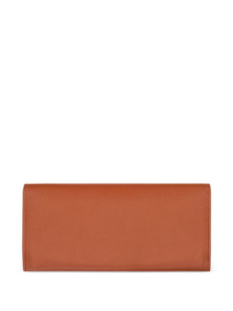Longchamp Le Roseau leather wallet - Brown