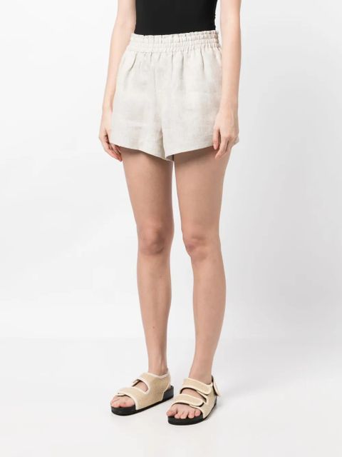 Reformation Mila linen shorts - Neutrals