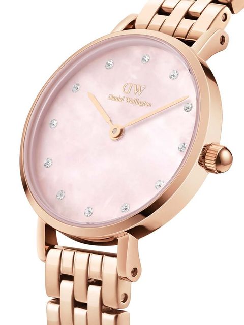 Daniel Wellington zegarek Petite Lumine 28 Link damski kolor złoty - zdjęcie produktu nr 2