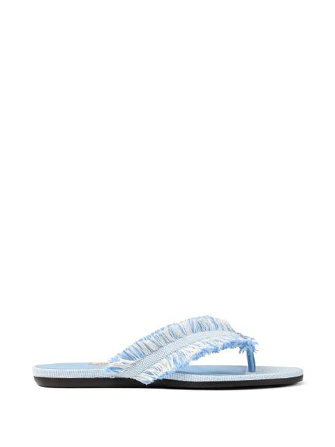 Jimmy Choo fringed flat sandals - Blue - zdjęcie produktu nr 1