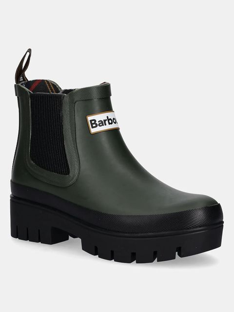 Barbour kalosze Halton damskie kolor zielony LRF0100OL12 - zdjęcie produktu nr 1
