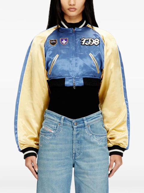 Diesel G-OSPEL-CP appliqué bomber jacket - Blue - zdjęcie produktu nr 2