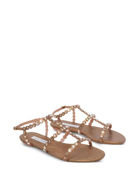 Aquazzura Tequila studded sandals - Brown - zdjęcie produktu nr 2