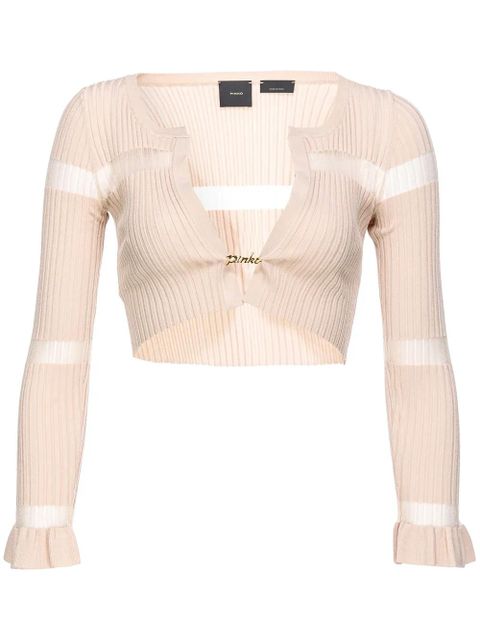 PINKO striped cropped cardigan - zdjęcie produktu nr 1