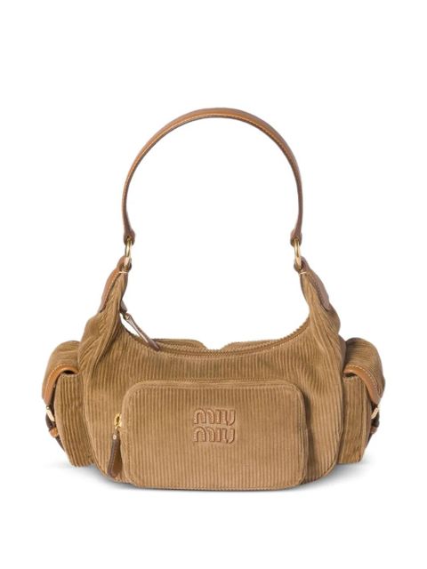 Miu Miu corduroy shoulder bag - Brown