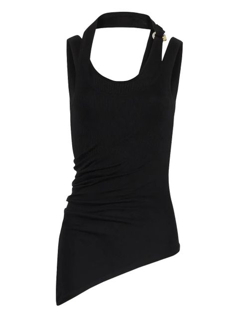 Jean Paul Gaultier twisted double-layer tank top - Black - zdjęcie produktu nr 1
