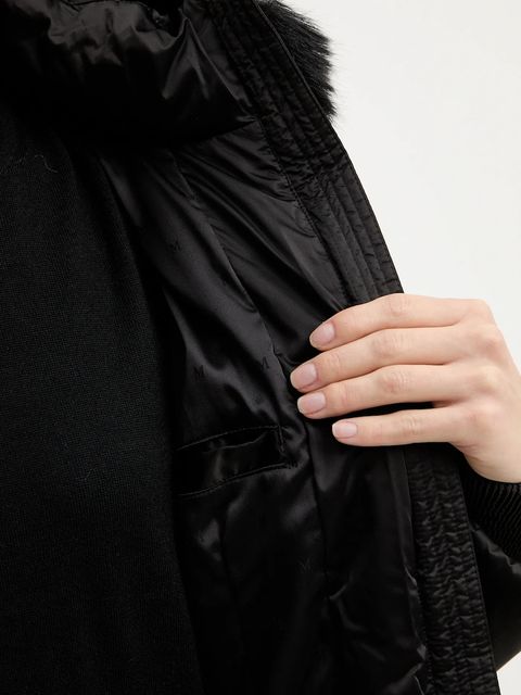 Marciano by Guess kurtka puchowa ELLY kolor czarny zimowa 5BGL38 7374A