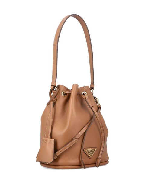 Prada mini Re-Edition 1978 drawstring bucket bag - Brown