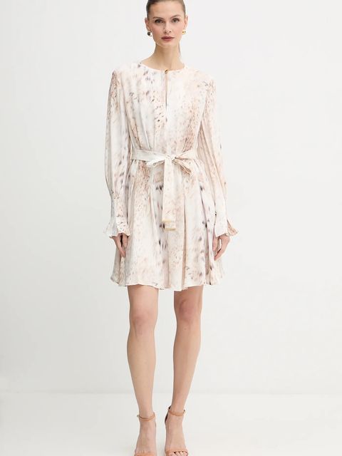 Marciano by Guess sukienka DENISE kolor beżowy mini rozkloszowana 5BGK31 7352A